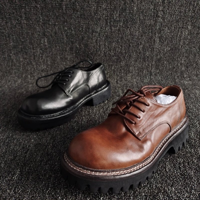 品牌断码处理真皮女鞋深口系带复古做旧马皮英伦风皮鞋34码舒适款,女鞋,牛津鞋/布洛克鞋/德比鞋,淘宝优惠券,粉丝福利购,淘宝优惠卷