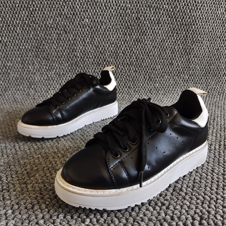 品牌撤柜女鞋牛皮休闲舒适板鞋潮