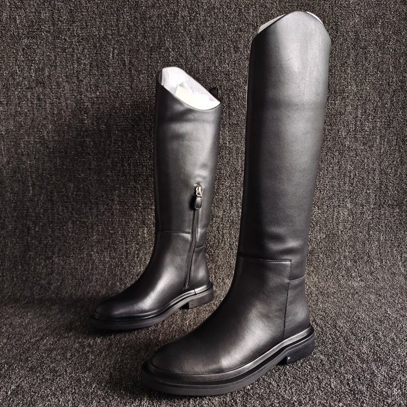 品牌撤柜断码处理真皮女靴高筒长靴欧美平底羊皮小个子时装靴35码,女鞋,时装靴,淘宝优惠券,粉丝福利购,淘宝优惠卷