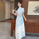 两件套 独特绝美新中式 国风套装 女夏季 气质改良旗袍连衣裙年轻款