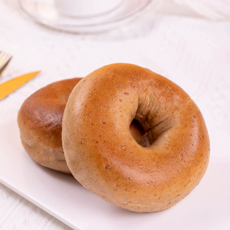 小夫手作美式全麦贝果圈韧健康早餐代餐饱腹营养轻食面包欧包