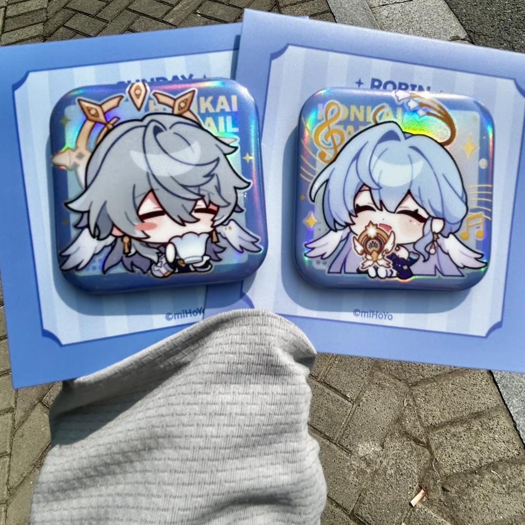 崩坏星穹铁道游戏周边谷子星期日知更鸟徽章胸针方形吧唧闺蜜礼物