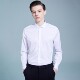 纯棉140支DP免烫法式 持久白叠袖 长袖 鲁泰旗下品牌男修身 衬衫 多色