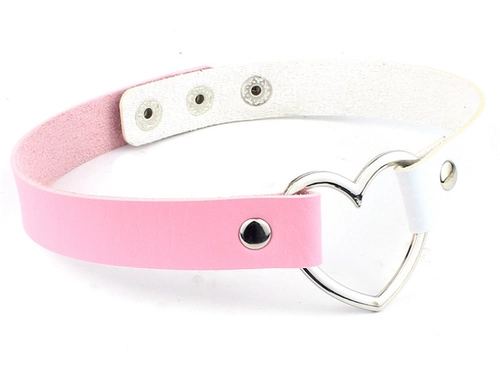 Полиуретановый аксессуар в виде сердечка, чокер, ожерелье, европейский стиль, в стиле панк