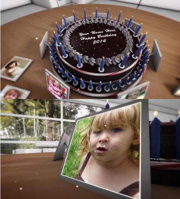 HappyBirthday儿童生日祝福六一儿童节开场卡通风电子相册AE模板