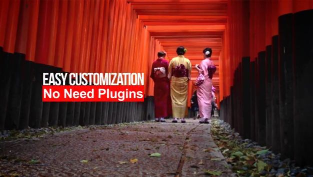 大气简洁清新商务企业宣传片动态文字排版图文展示画面转场AE模板