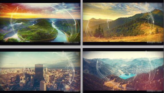 大气三维空间感转场聚会活动家庭儿童相册照片图文展示动画AE模板