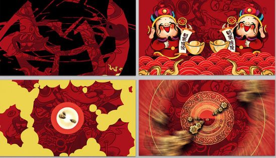 创意中国风国潮2020鼠年新年联欢元旦晚会倒计时字幕开场ae模板