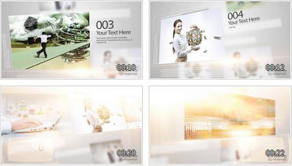 大气未来科技商务风企业产品业务宣传幻灯切换logo照片展示ae模板