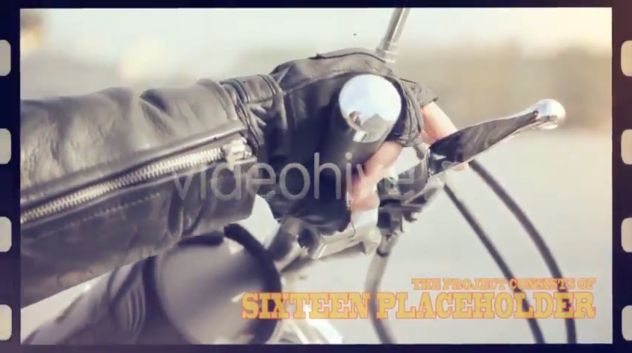 经典怀旧风格家庭结婚纪念同学聚会老电影胶片图片展示效果AE模板