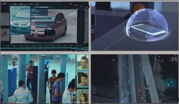 大气未来商务风智能科技互联网防护安全监控设备高清宣传片视频