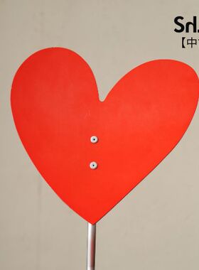 【中古现货】西班牙AMAT 3红色心形餐椅可爱餐厅女孩房氛围装饰