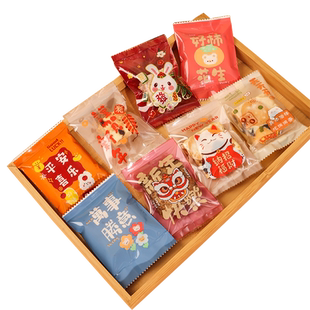 2026马新年雪花酥袋饼干独立包装小袋子机封袋烘焙透明磨砂袋圣诞