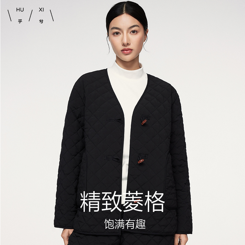 乎兮国风棉衣棉裤套装2024秋冬季保暖棉服女士加厚保暖外套家居服