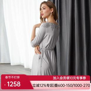 【新品】LACLOVER兰卡文Lovestory系列官方正品中长睡裙LC44SC1