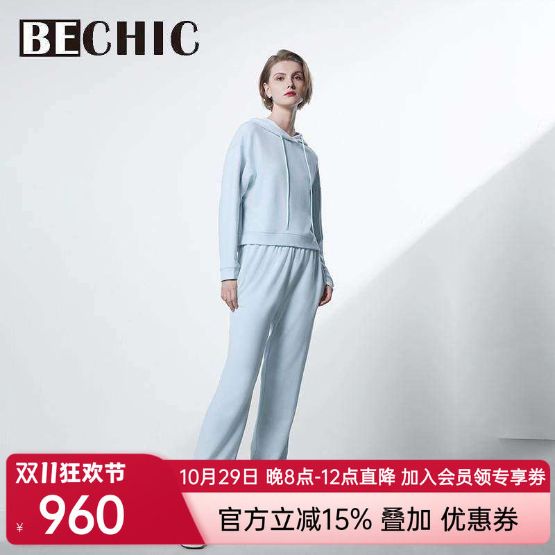 BeChic居家时光连帽分身家居套装女舒适家居服BC46CR1