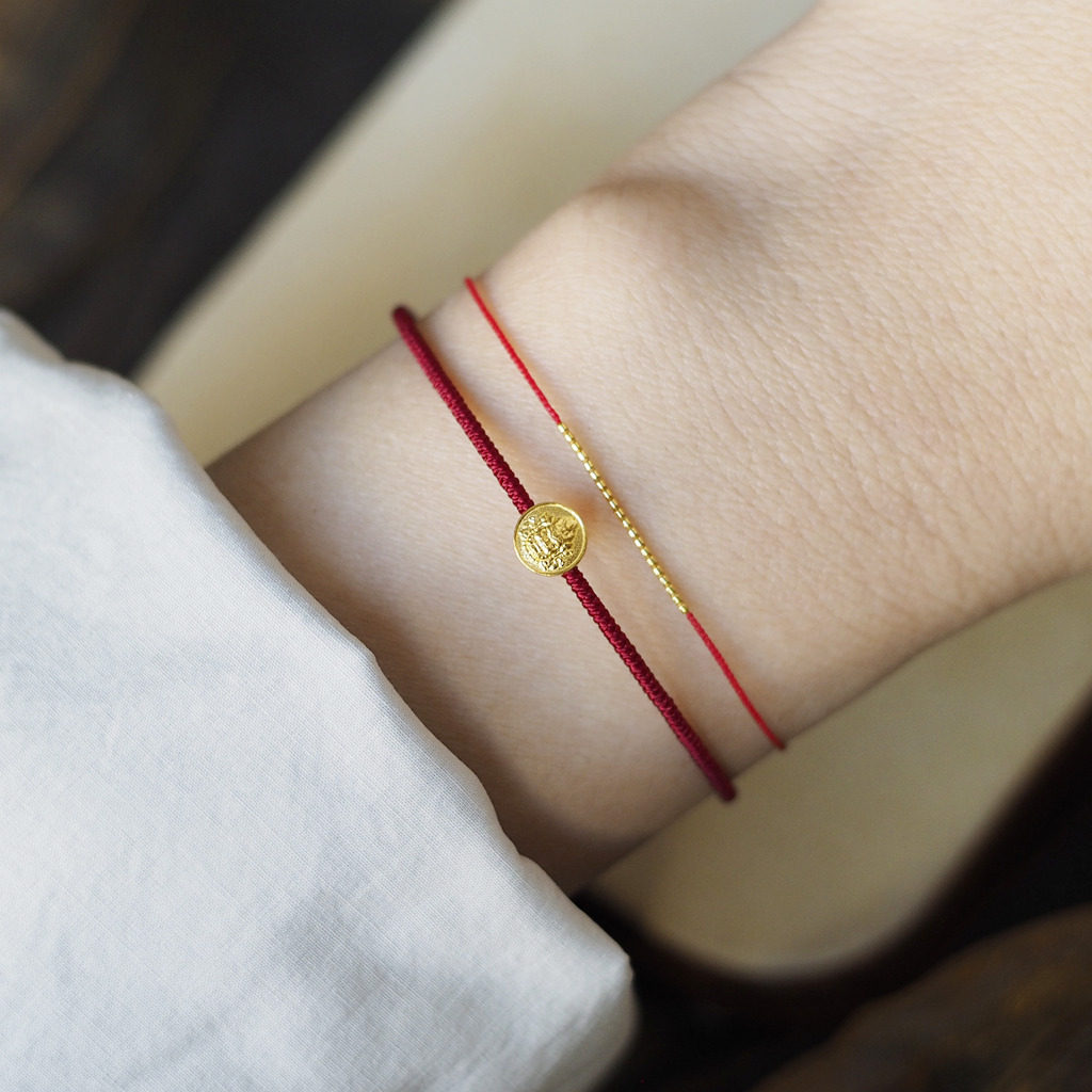 999足金黄财神本命年红绳黄金手链手工编织金刚结手绳男女情侣,黄金,定价黄金手链,淘宝优惠券,粉丝福利购,淘宝优惠卷