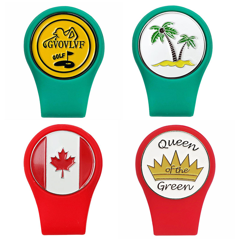 高尔夫帽夹马克硅胶磁吸夹果岭球位标多款mark高尔夫用品配件