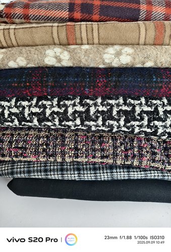 毛呢布料羊毛羊绒布料双面羊绒大衣布料diy手工布头布料称斤包邮