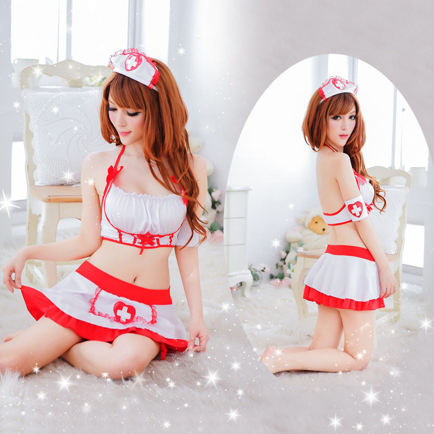 衣舞魅妃情趣内衣 角色制服游戏服 分体性感诱惑裹胸激情女护士服