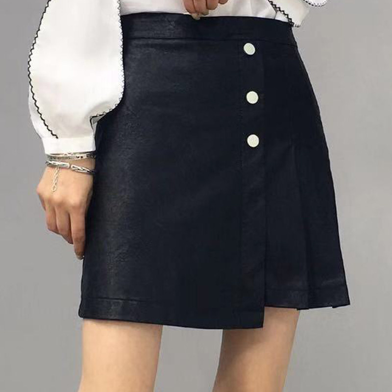 百搭pu皮裙女式短款搭配皮衣的裙子半身裙皮尤皮短裙不規則顯瘦秋在類目 女裝/女士精品, 半身裙中 - 來自Buy2taobao.com提供專業的淘寶代購服務