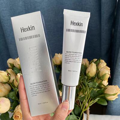 韩国HEXKIN赫诗琴回头霜发光粉底液焕活水光肌自然持妆韦雪同款