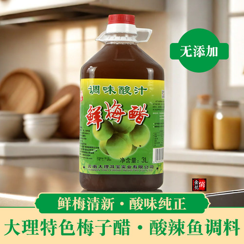 洱宝梅子鲜梅醋6斤大桶装无添加