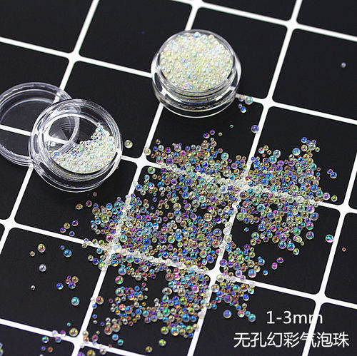 diy幻彩珠子树脂胶气泡