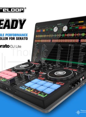 Reloop Ready DJ便携小型打碟机控制器 serato dj lite 软件