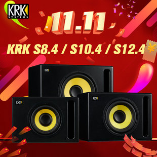 大功率重低音超低 10.4 有源监听音箱低音炮 12.4 KRK 8.4