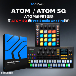 PreSonus普瑞声纳 ATOM/ATOM SQ MIDI键盘DJ控制器打击垫