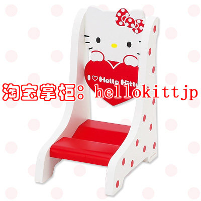 6折【有现】日本代购*Hello Kitty I LOVE系列 置物架 木质手机座