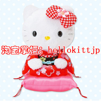 6折【有现】日本代购*Hello Kitty 和服毛绒公仔 日本制造