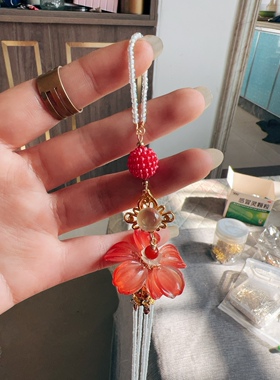 古风旗袍国潮风压襟气质挂件胸针汉服茶服流苏复古中式妆配饰品女