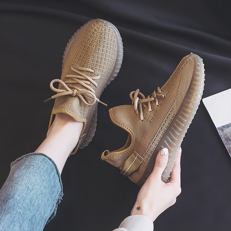 椰子鞋女款夏季新款透气轻薄休闲鞋学生百搭运动跑步鞋飞织女鞋,女鞋,时尚休闲鞋,淘宝优惠券,粉丝福利购,淘宝优惠卷