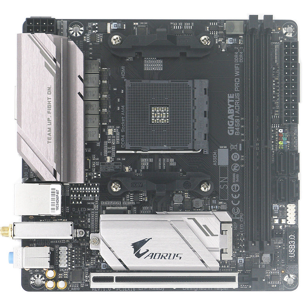 gigabyte/技嘉b450i aorus pro wifi主板am4锐龙mini-itx台式机板