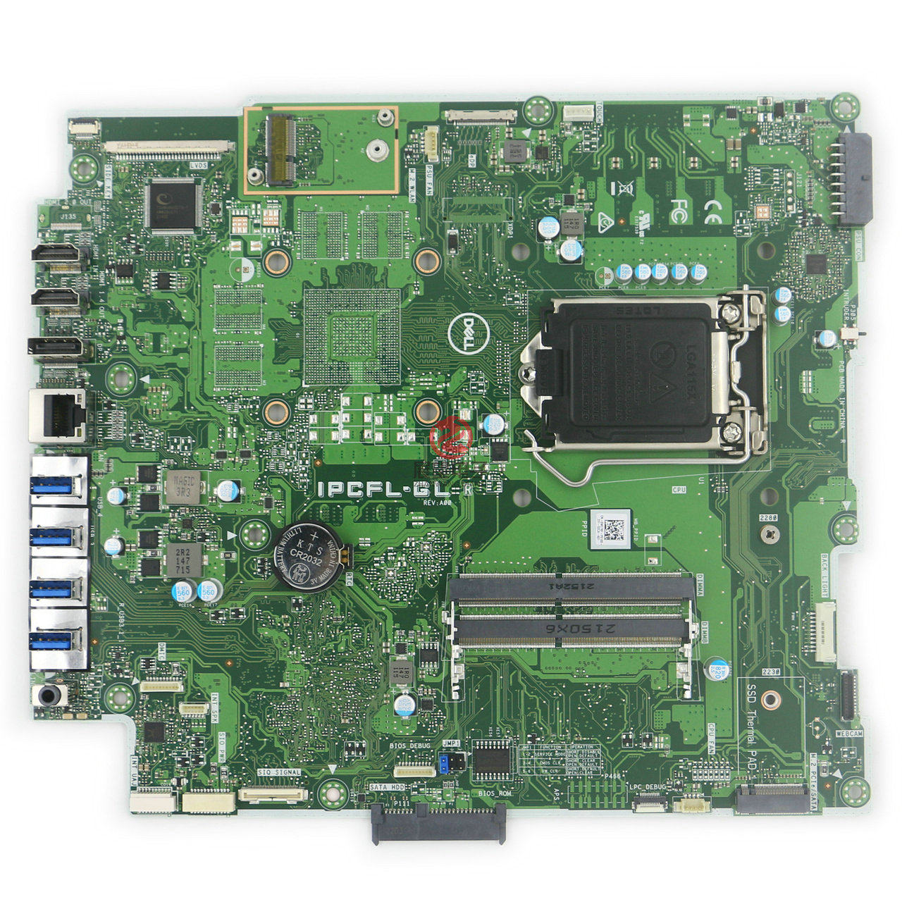 全新 戴尔OptiPlex 7470 7770一体机主板 WC7KF 支持9代CPU 0431