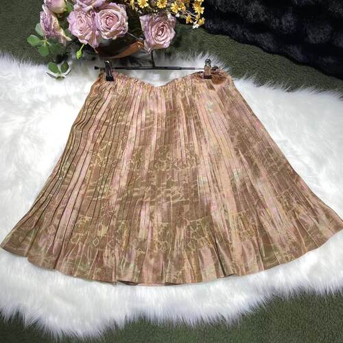 【翠影留芳2.0】新中式国风100真丝桑蚕丝提花百褶半身裙伞裙