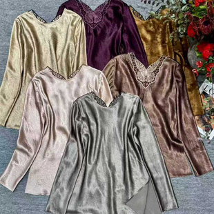【镂空福蝶】新中式国风醋酸高级感老钱风百搭打底衫上衣