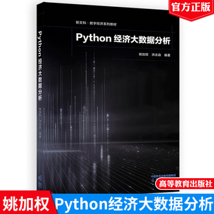 Python经济大数据分析 姚加权 洪淼 高等教育出版社9787040627985正版书籍