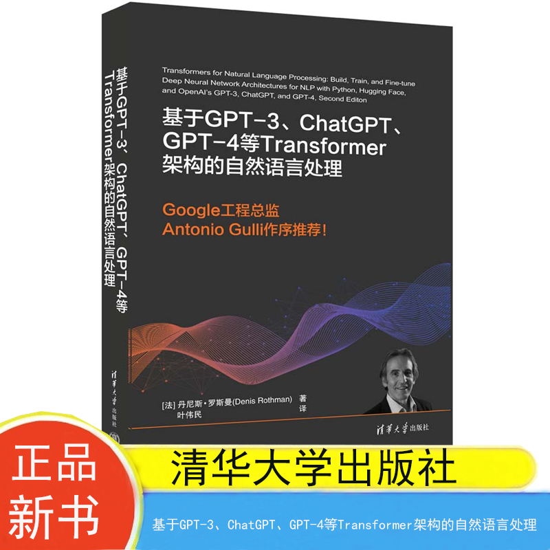 现货包邮 基于GPT-3、ChatGPT、GPT-4等Transformer架构的自然语言处理中文版丹尼斯·罗斯曼Denis Rothman 叶伟民译9787302648727