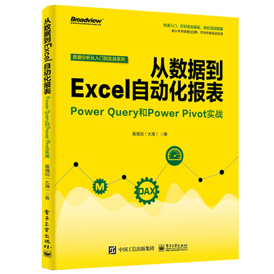 从数据到Excel自动化报表Power Query和PowerPivot实战 Excel基础函数应用书 office办公教程书 Excel PowerQuery数据处理图书籍