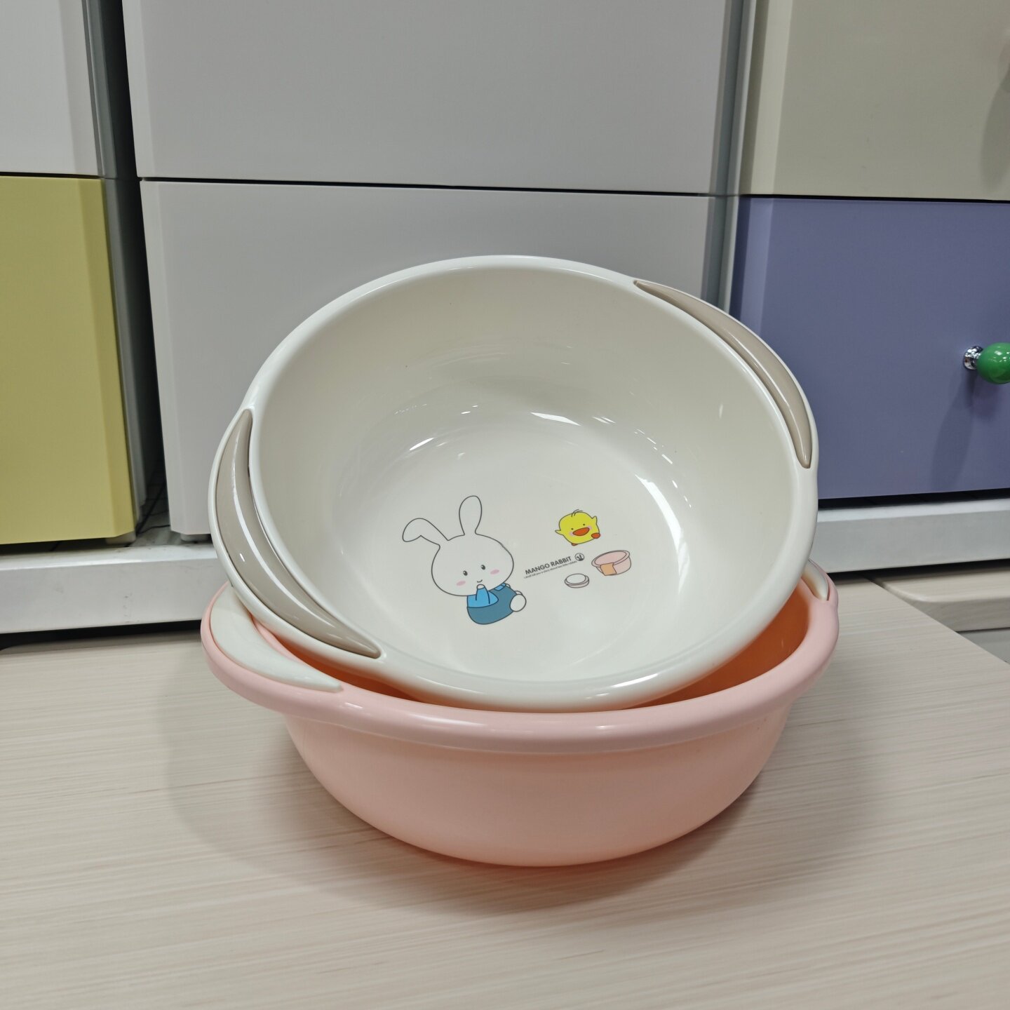 通塑料小兔婴儿洗脸盆洗PP小号盆