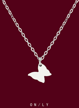 精致小蝴蝶吊坠项链女2026新款轻奢锁骨链配饰高级感百搭轻奢颈链