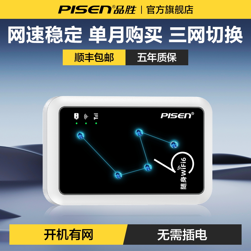三网通用品胜正品官方旗舰店随身无线wifi2025新款移动wifl无线网络Gwifi6流量无限速网卡插卡路由器便携车载