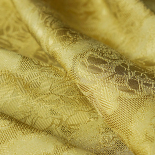 古典全真丝提花四经绞花罗布料藤蔓花序旗袍汉服私人定制服装面料