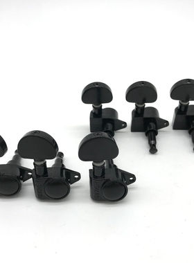 GROVER弦卷器高档全封闭准镀锘大半圆弦轴银/黑