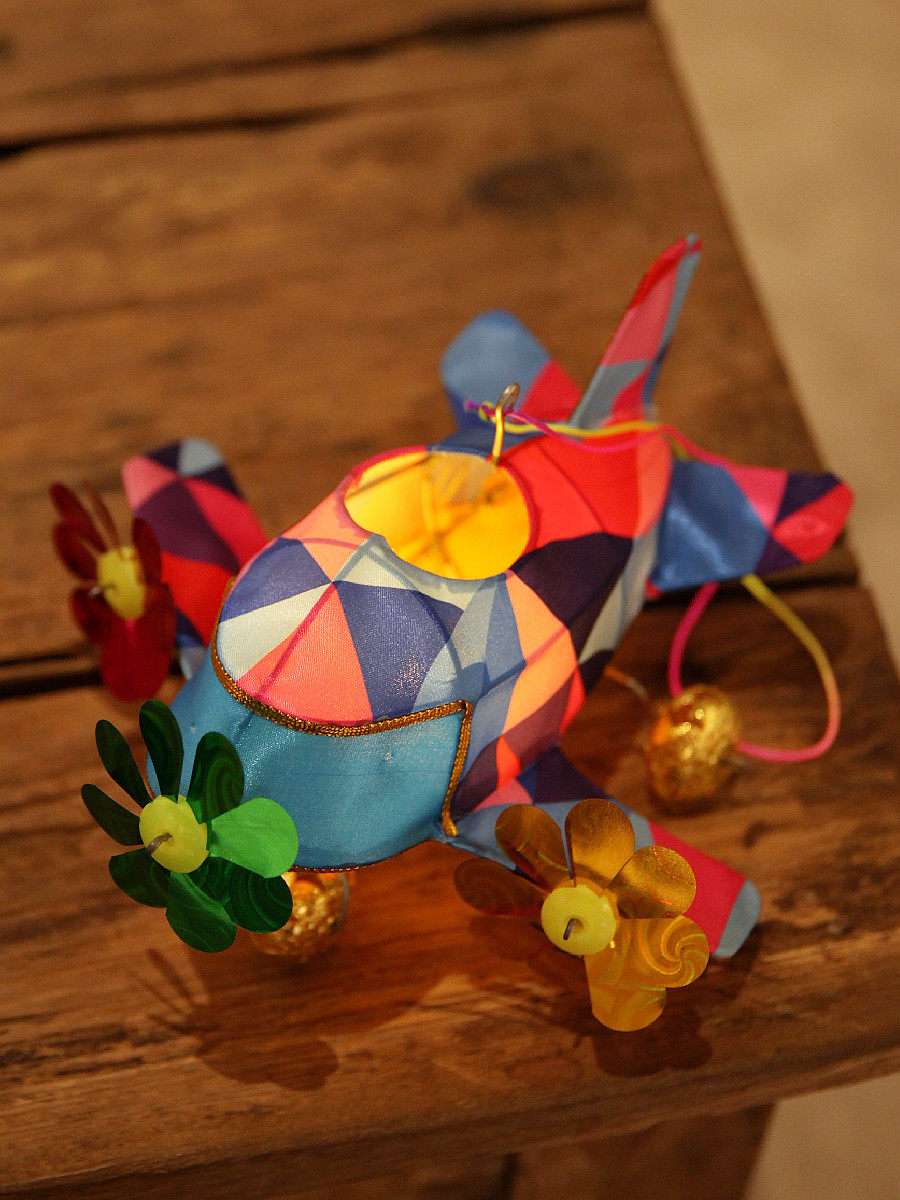 传统手工艺品手提花灯笼男女儿童发光可拖拉飞机灯宫灯成品端午节