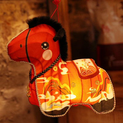 立体马驹灯笼山河无恙宫灯花灯