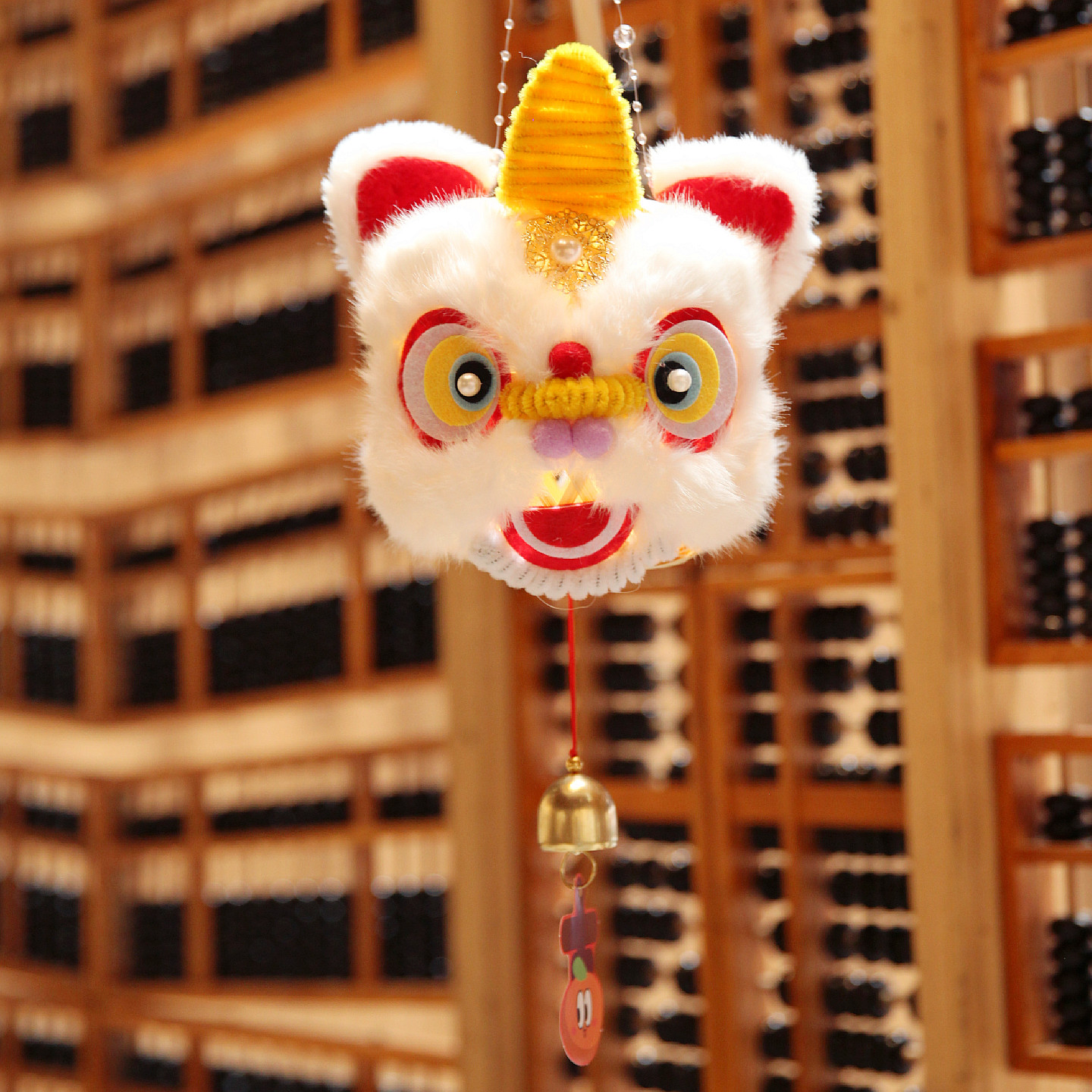 手工竹编灯笼成品圆形竹筐手提图片